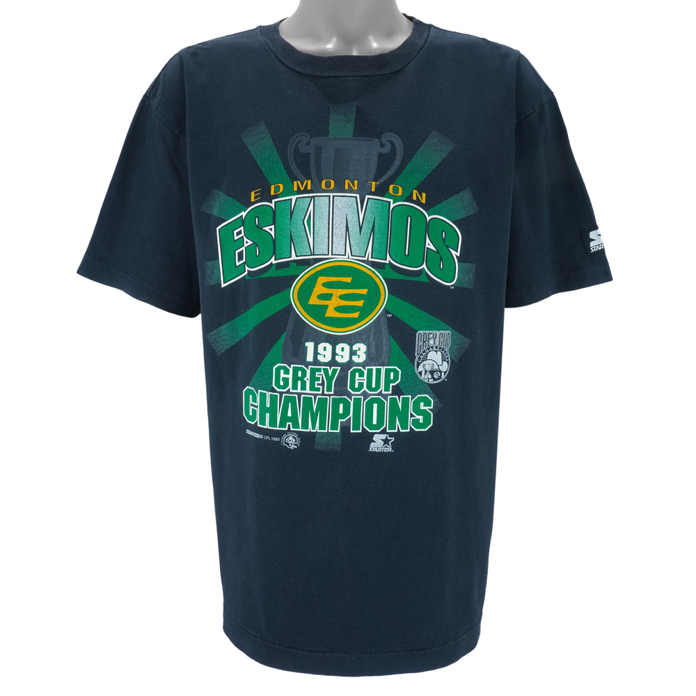 Starter - Edmonton Eskimos Football Club Single Stitch T-Shirt 1993 X-Large