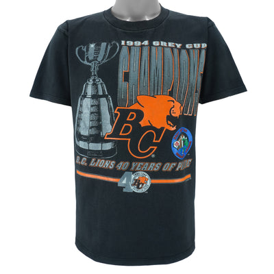 CFL(My Favorite Team) - British Columbia B.C. Lions Grey Cup Champions T-Shirt 1994 Medium