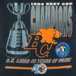 CFL(My Favorite Team) - British Columbia B.C. Lions Grey Cup Champions T-Shirt 1994 Medium