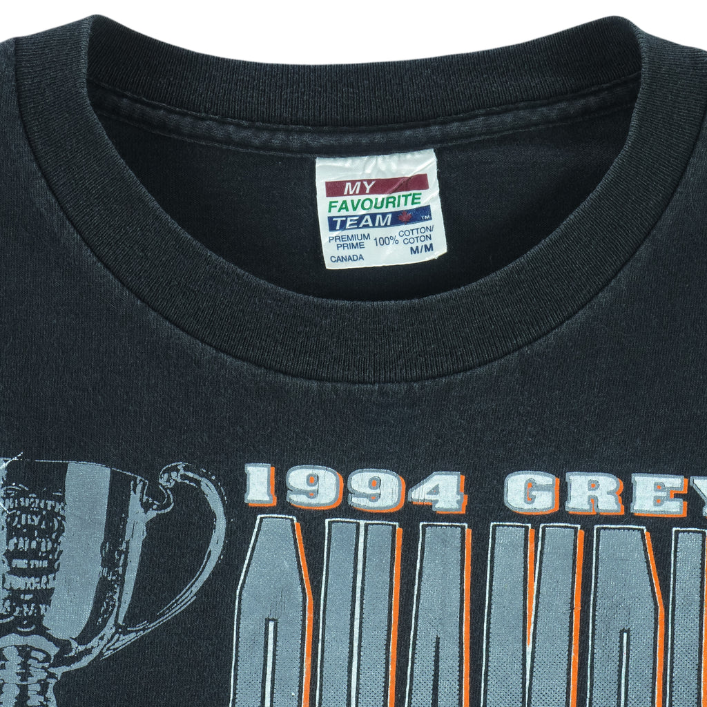 CFL(My Favorite Team) - British Columbia B.C. Lions Grey Cup Champions T-Shirt 1994 Medium