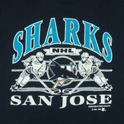 NHL (Bike Athletic) - San Jose Sharks T-Shirt 1992 X-Large Vintage Retro Hockey