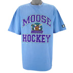 Starter (IHL) - Minnesota Moose Spell-Out T-Shirt 1999 X-Large vintage retro hockey