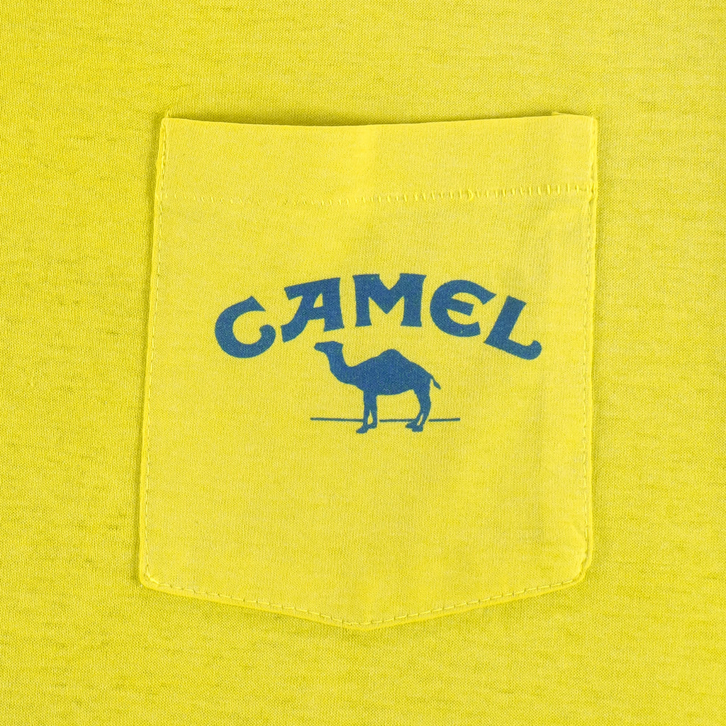 Vintage (Camel) - smooth Character Pocket Single Stitch T-Shirt 1990s Large