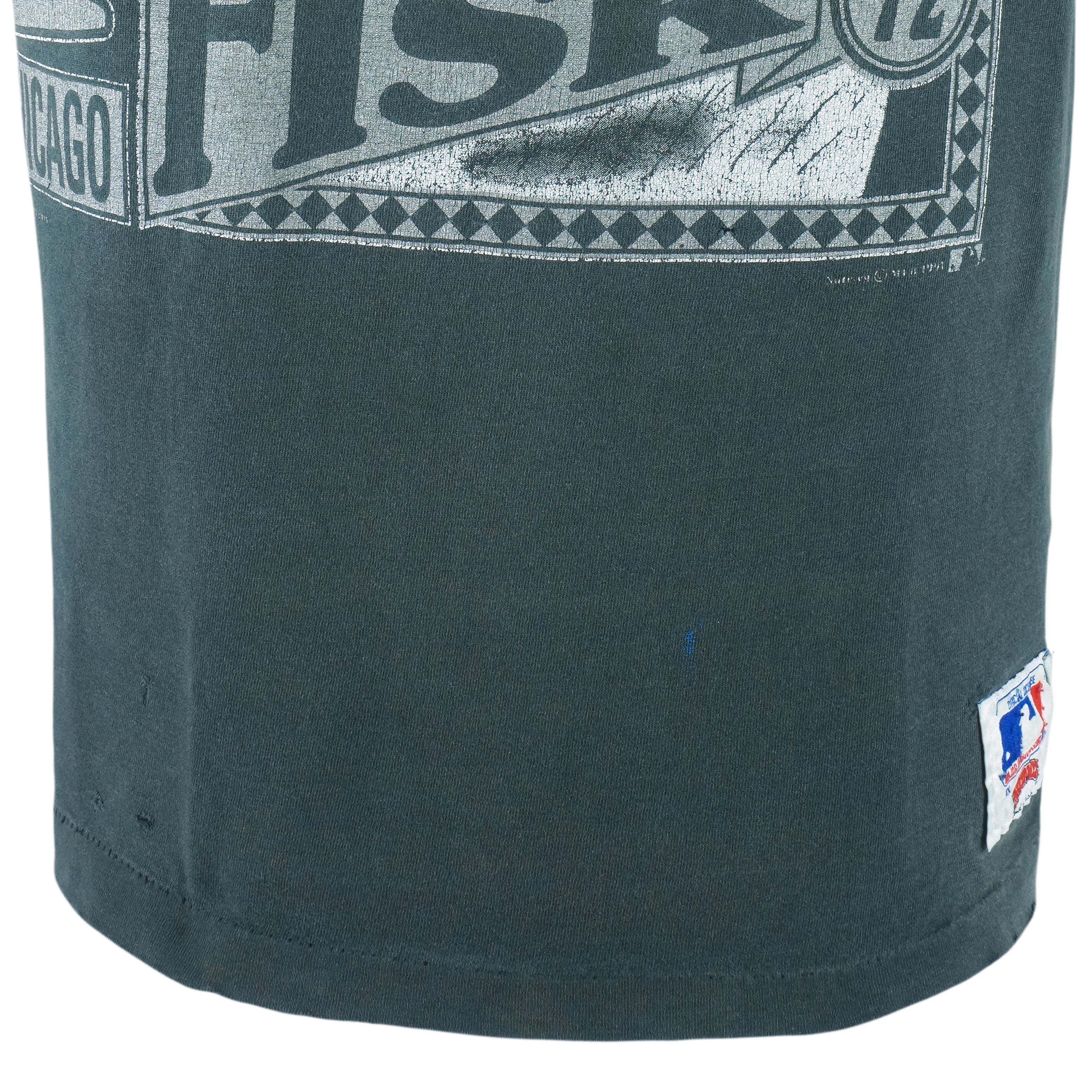 MLB (Nutmeg) - Chicago White Sox  Carlton Fisk Player T-Shirt 1991 X-Large Vintage retro