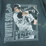 MLB (Nutmeg) - Chicago White Sox  Carlton Fisk Player T-Shirt 1991 X-Large Vintage retro