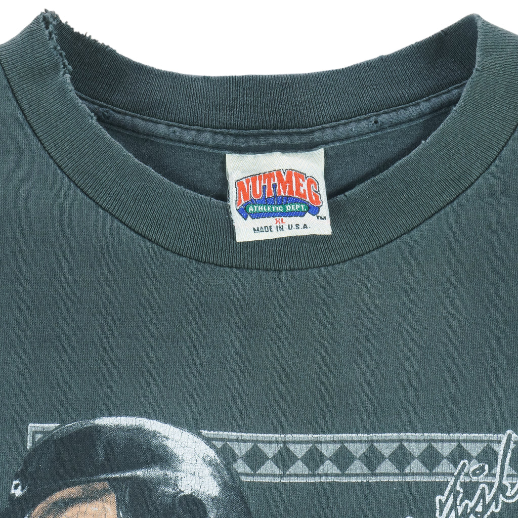 MLB (Nutmeg) - Chicago White Sox  Carlton Fisk Player T-Shirt 1991 X-Large Vintage retro