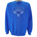NFL (Logo 7) - Detroit Lions Embroidered Crew Neck Sweatshirt 1990s X-Large