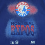 Vintage MLB (Woody Sports) - Montreal Expos T-Shirt 1994 X-Large in blue