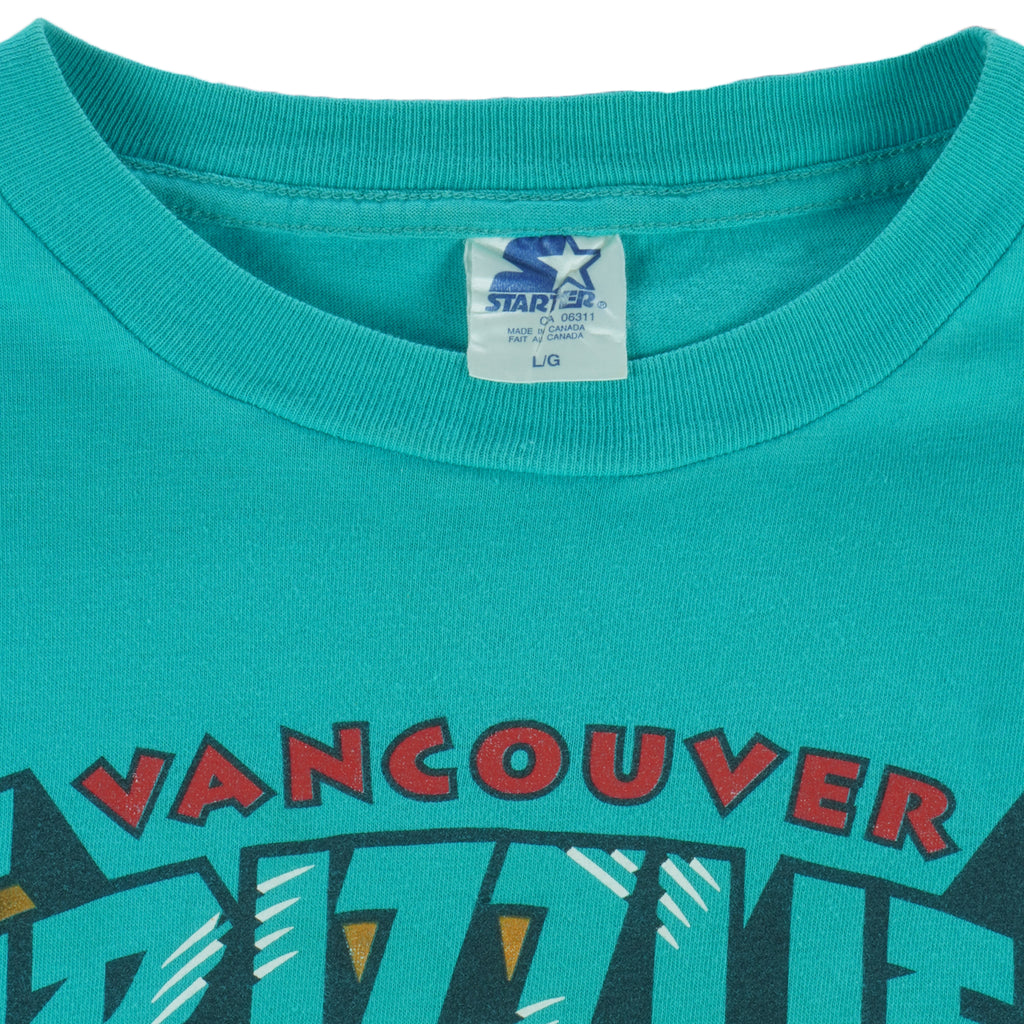 Starter - Vancouver Grizzlies Basketball T-Shirt 1994 Large