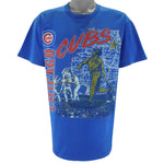 MLB (Nutmeg) - Chicago Cubs Stadium Map T-Shirt 1991 Large
