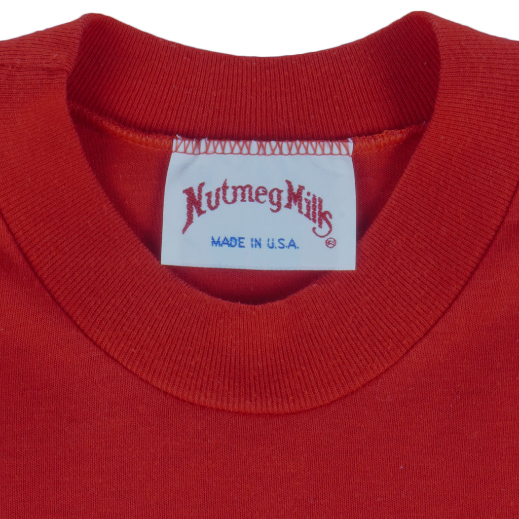 NCAA (Nutmeg) - Indiana Hoosier Embroidered Deadstock T-Shirt 1990s Large vintage retro football college