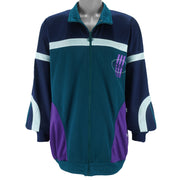 Adidas - Blue Colorway Sports Track Jacket 1990s Large