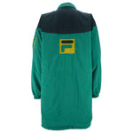 FILA - Embroidered Monogram Puffer Jacket 1990s XX-Large vintage retro