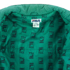 FILA - Embroidered Monogram Puffer Jacket 1990s XX-Large vintage retro