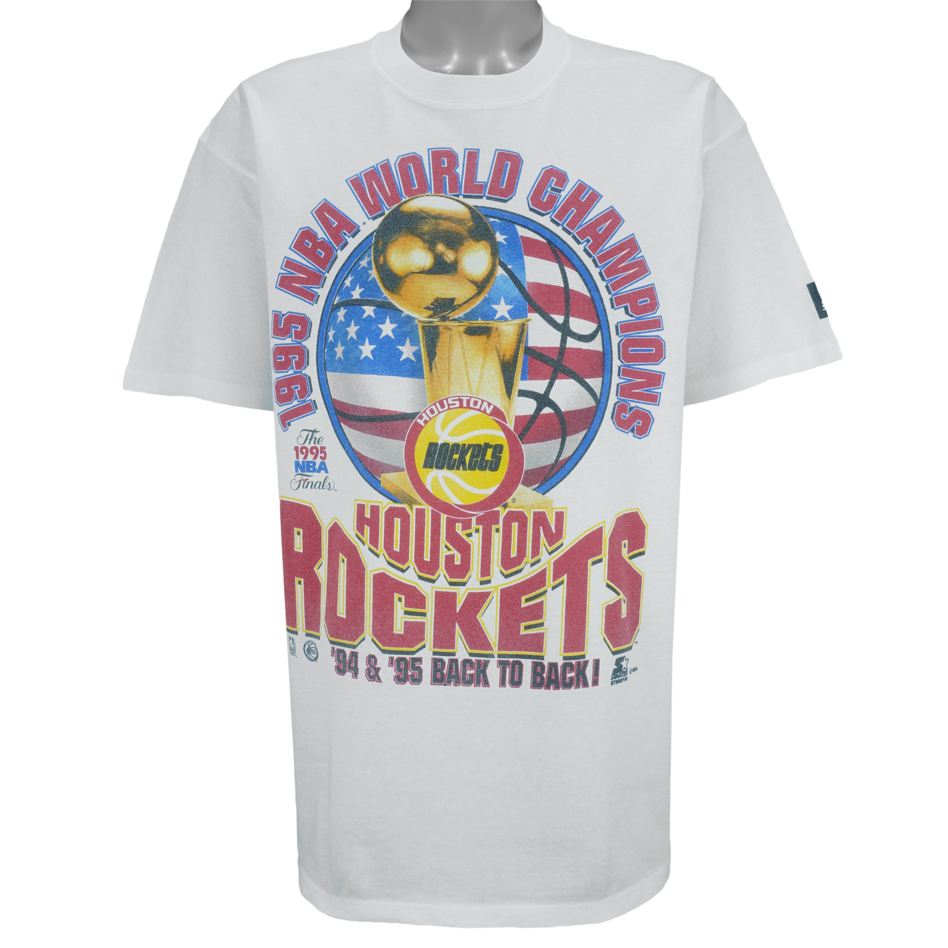 Starter - NBA Houston Rockets Champions T-Shirt 1995 X-Large vintage retro basketball