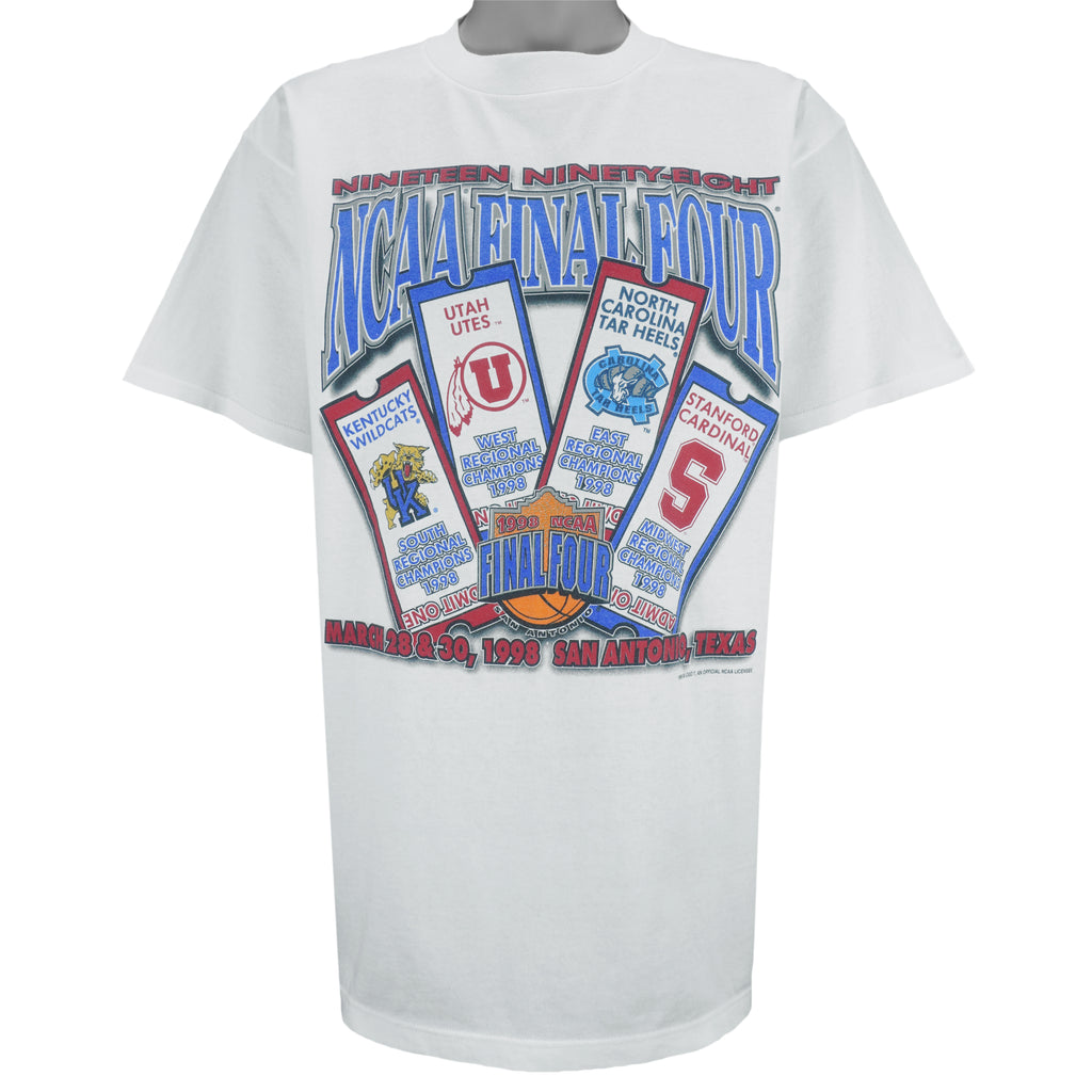 NCAA (Logo 7) - Basketball Final Four Champions In Texas T-Shirt 1998 X-Large vintage retro basketball