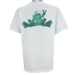 Vintage - Peace Frogs & Albert Einstein Single Stitch T-Shirt 1997 Large