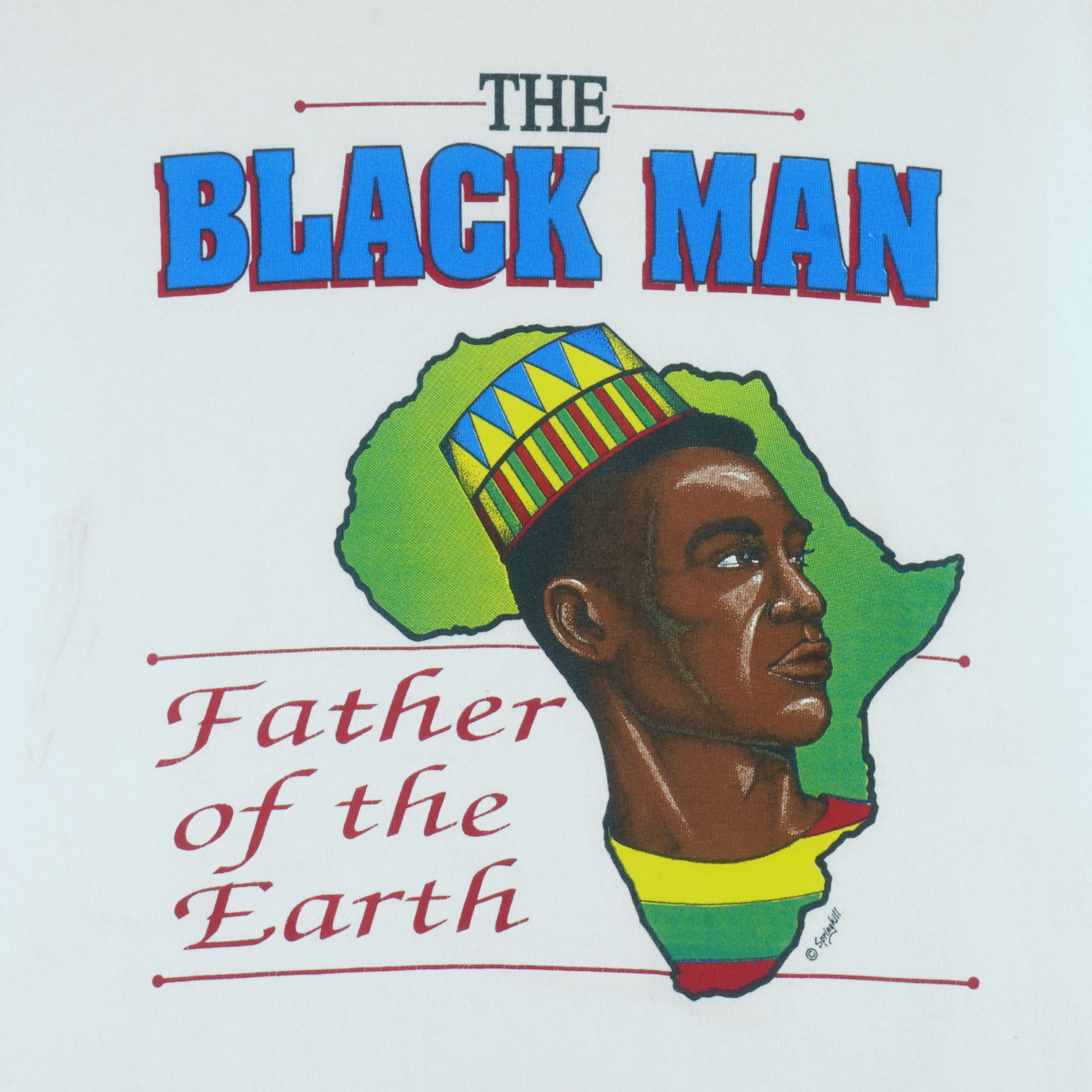 Vintage (Unionbay) - The Black Man Father Of The Earth T-Shirt 1990s X-Large