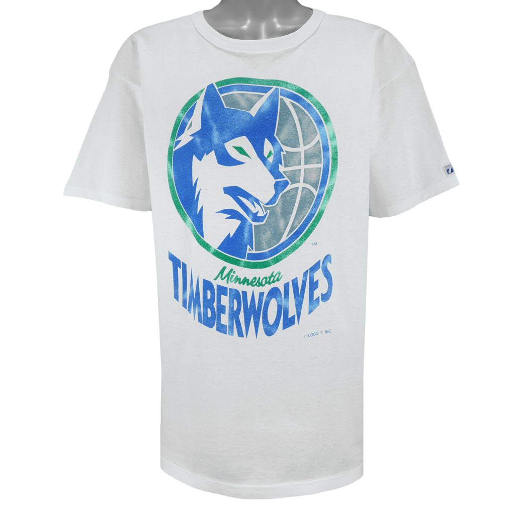 NBA (Logo 7) - Minnesota Timberwolves T-Shirt 1990s Large vintage retro basketball
