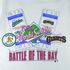 MLB (Salem) - San Francisco Giants VS Oakland Athletics Matchups T-Shirt 1989 Large