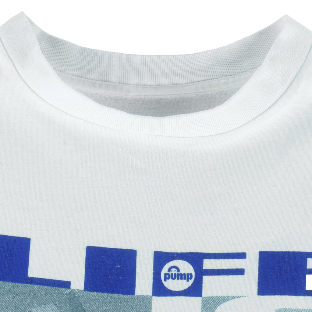 Reebok - Life Is Short Play Hard Sky Surfer Patrick de Gayardon T-Shirt 1990s Large vintage retro