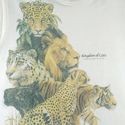 Vintage (Harlequin) - Kingdom Of Cats From National Wildlife T-Shirt 1990s Large