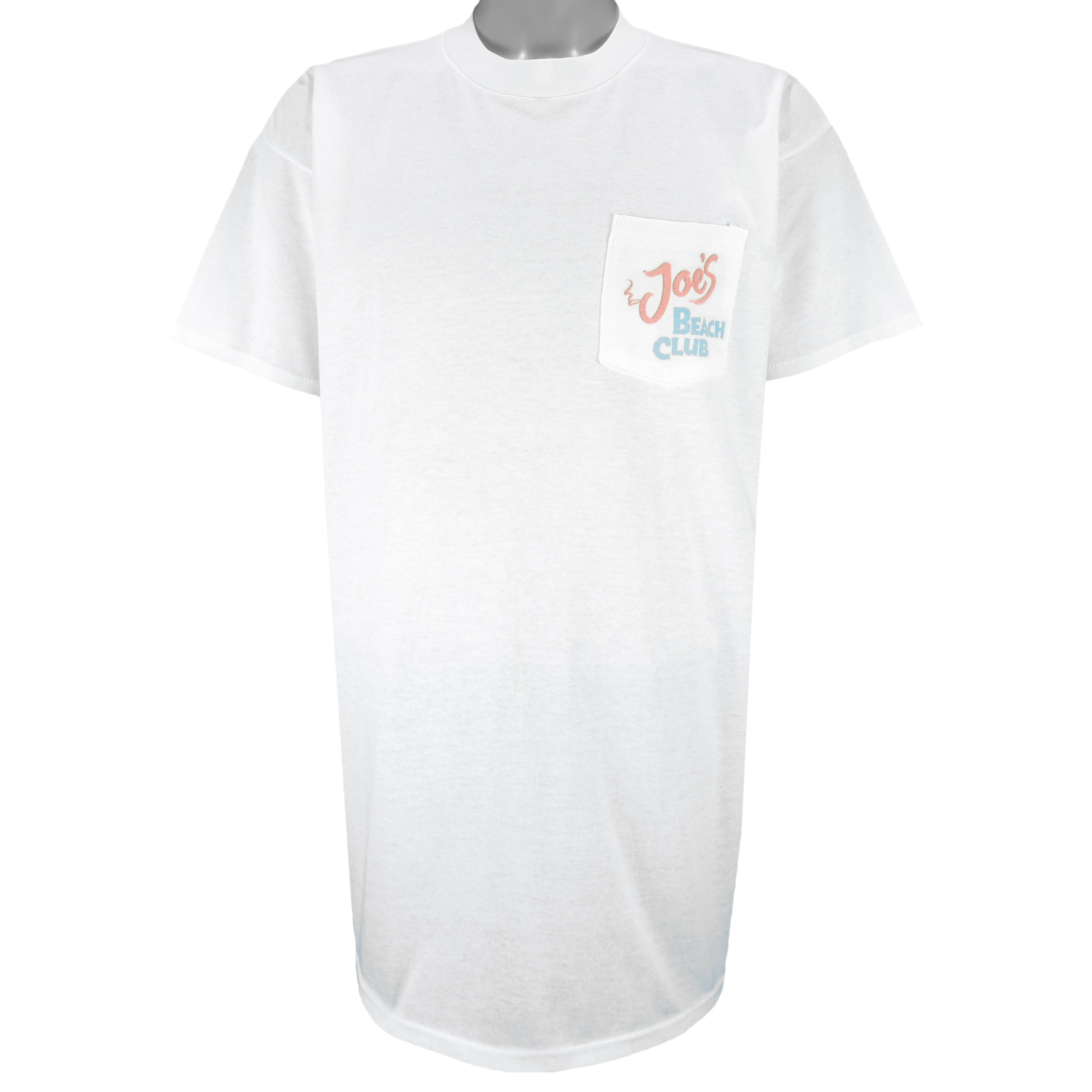 Vintage (Camel) -Joe's Beach Club Tell Em Joe Sent You T-Shirt 1993 X-Large vintage retro