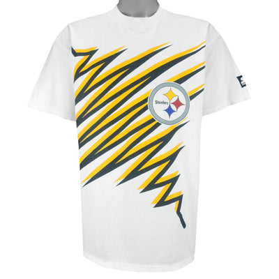 Starter - Pittsburgh Steelers Single Stitch T-Shirt 1990s Large