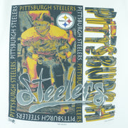 NFL (Magic Johnson T's) - Pittsburgh Steelers T-Shirt 1994 Large