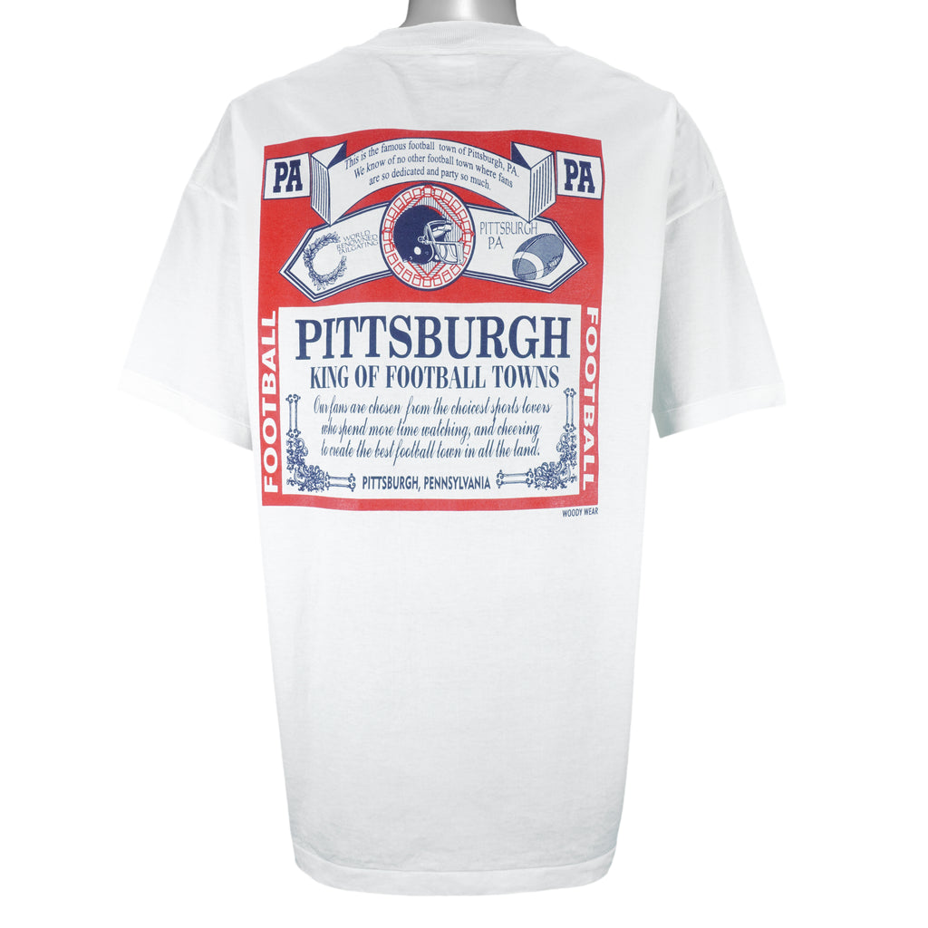 NFL (Delta) - Pittsburgh King Of Football Towns T-Shirt 1990s XX-Large