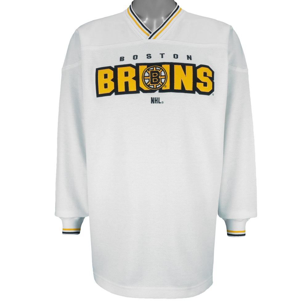NHL (Lee) - Boston Bruins Spell-Out Sweatshirt 1990s Large vintage retro hockey