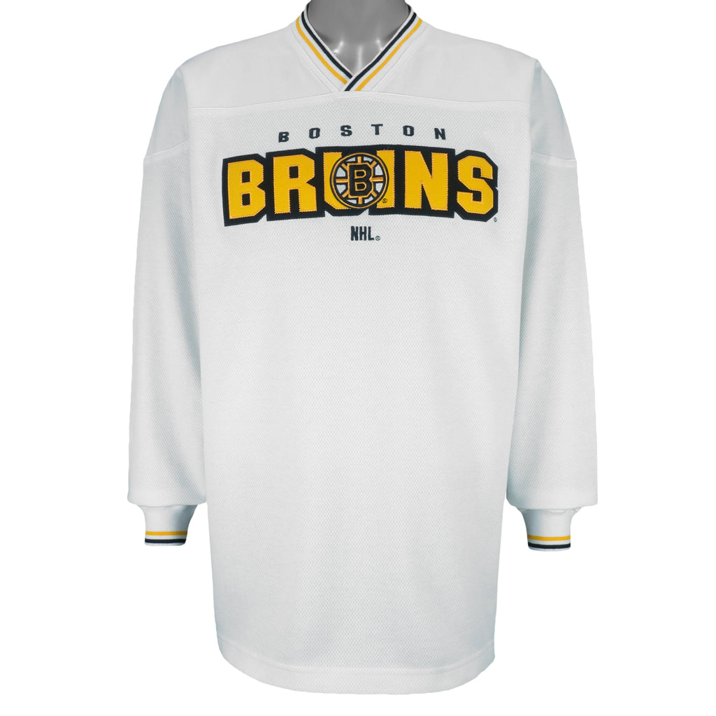NHL (Lee) - Boston Bruins Spell-Out Sweatshirt 1990s Large vintage retro hockey