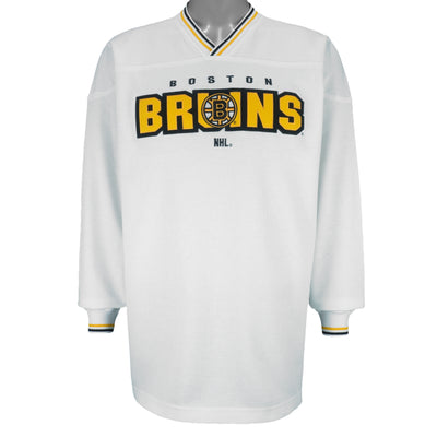 NHL (Lee) - Boston Bruins Spell-Out Sweatshirt 1990s Large