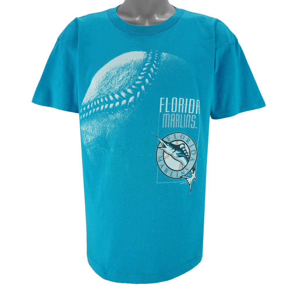 MLB (Official Fan) - Florida Marlins Baseball T-Shirt 1993 Large