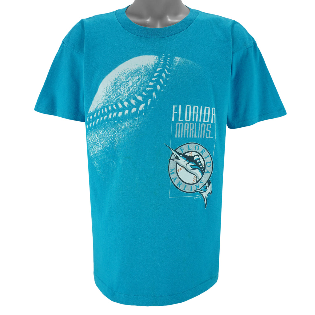 MLB (Official Fan) - Florida Marlins Baseball T-Shirt 1993 Large