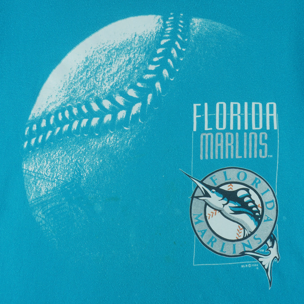 MLB (Official Fan) - Florida Marlins Baseball T-Shirt 1993 Large