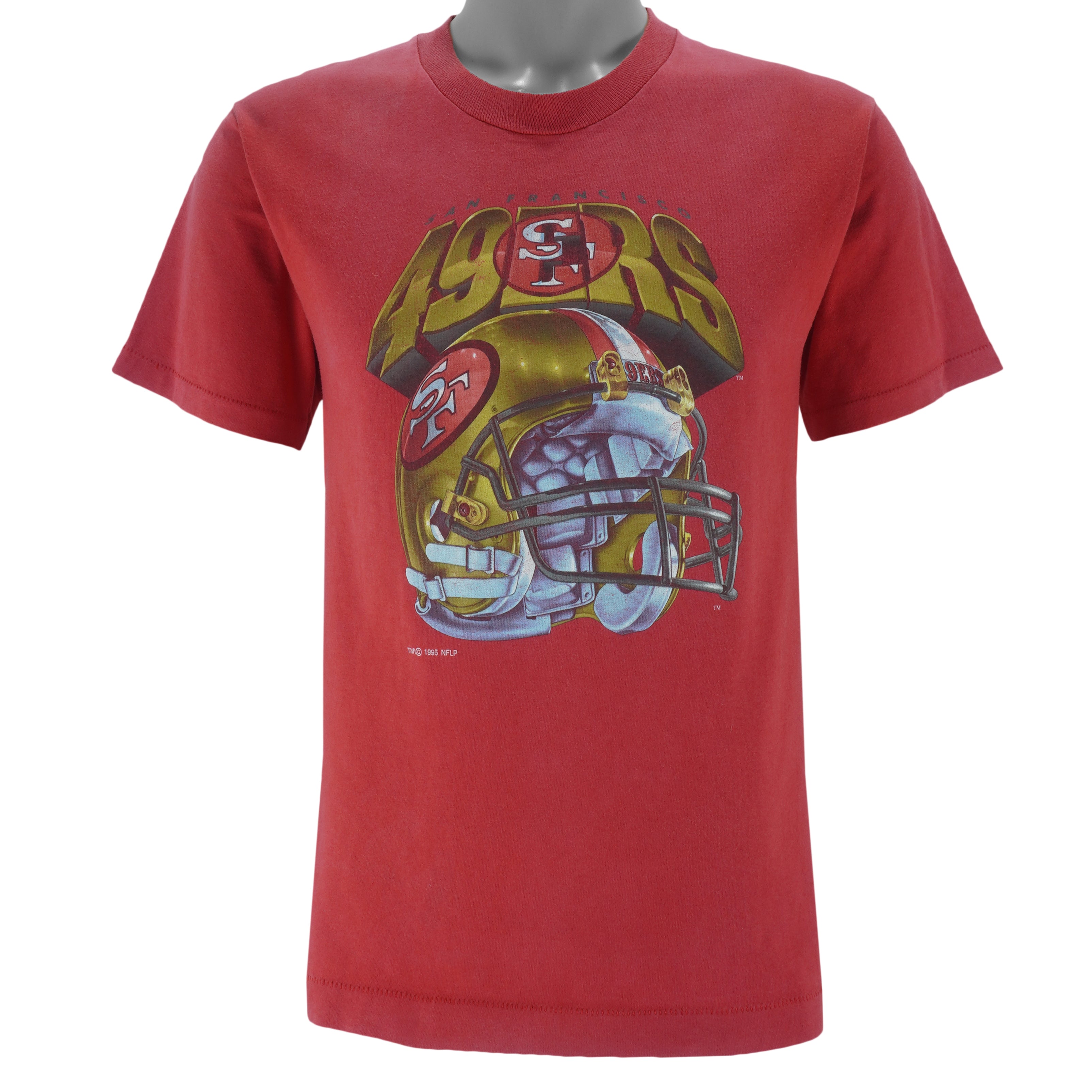 NFL - San Francisco 49ers Helmet T-Shirt 1990s Medium vintage retro football