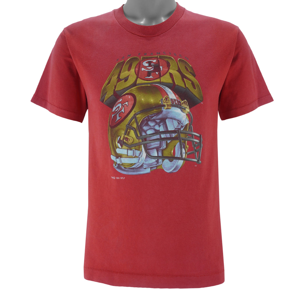 NFL - San Francisco 49ers Helmet T-Shirt 1990s Medium vintage retro football
