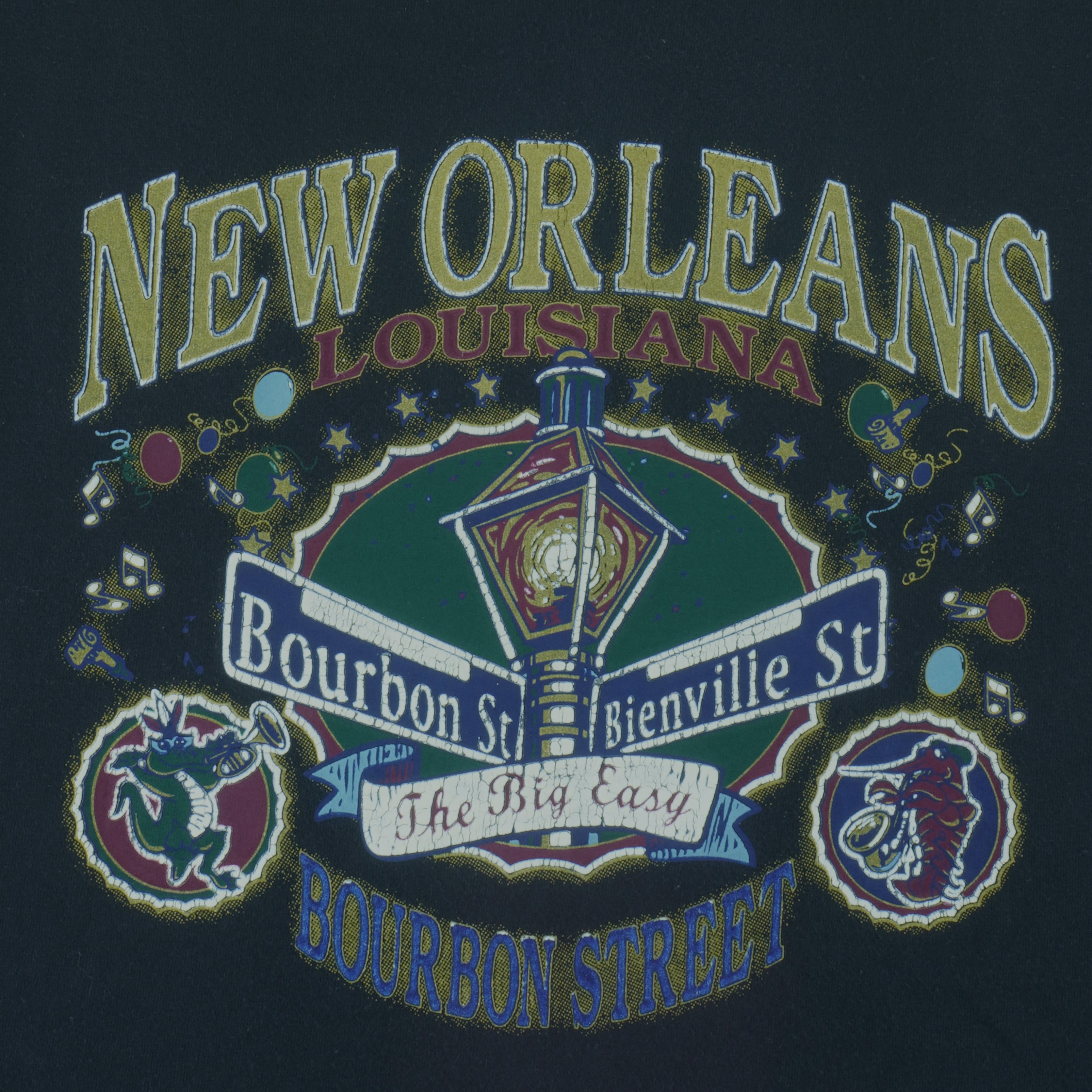 Vintage - New Orleans Bourbon Street T-Shirt 1990s Medium