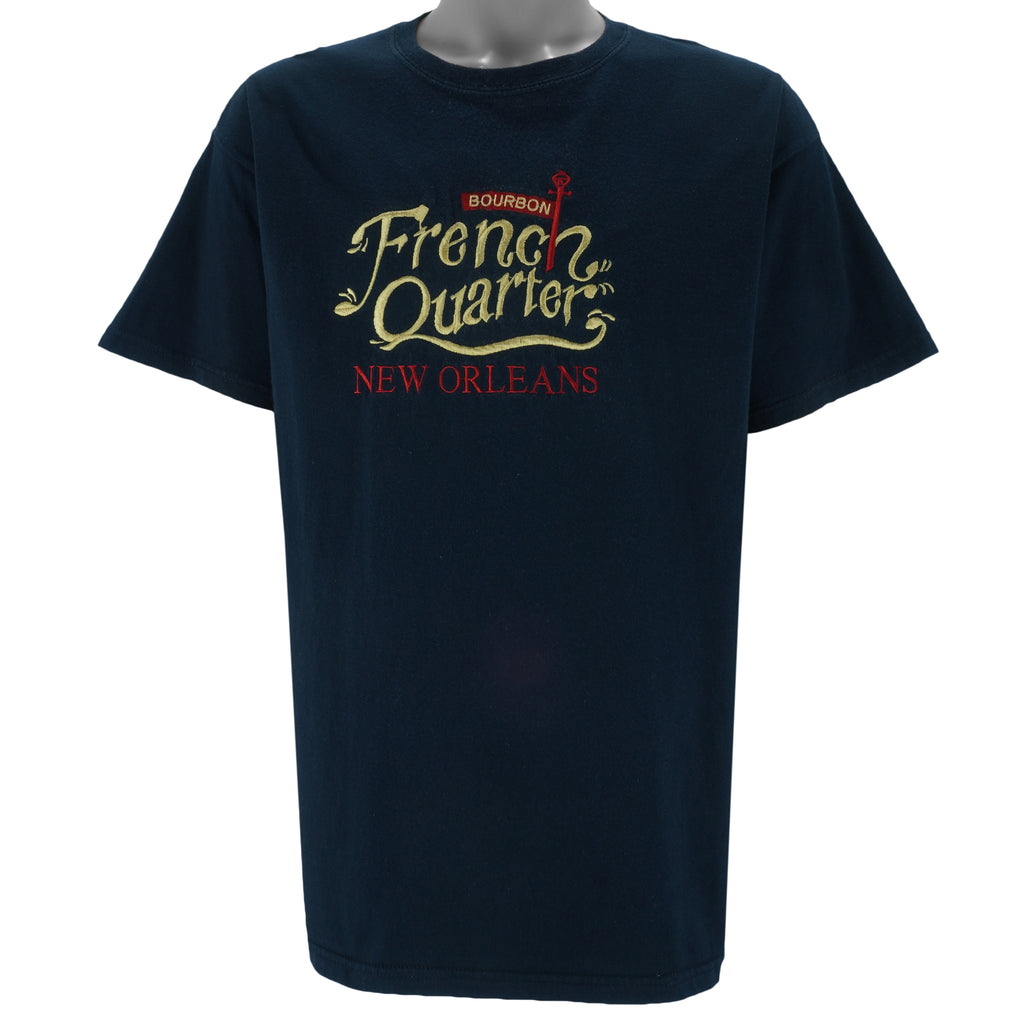 Vintage (Gildan) - New Orleans Bourbon Street Embroidered T-Shirt 2000ss X-Large
