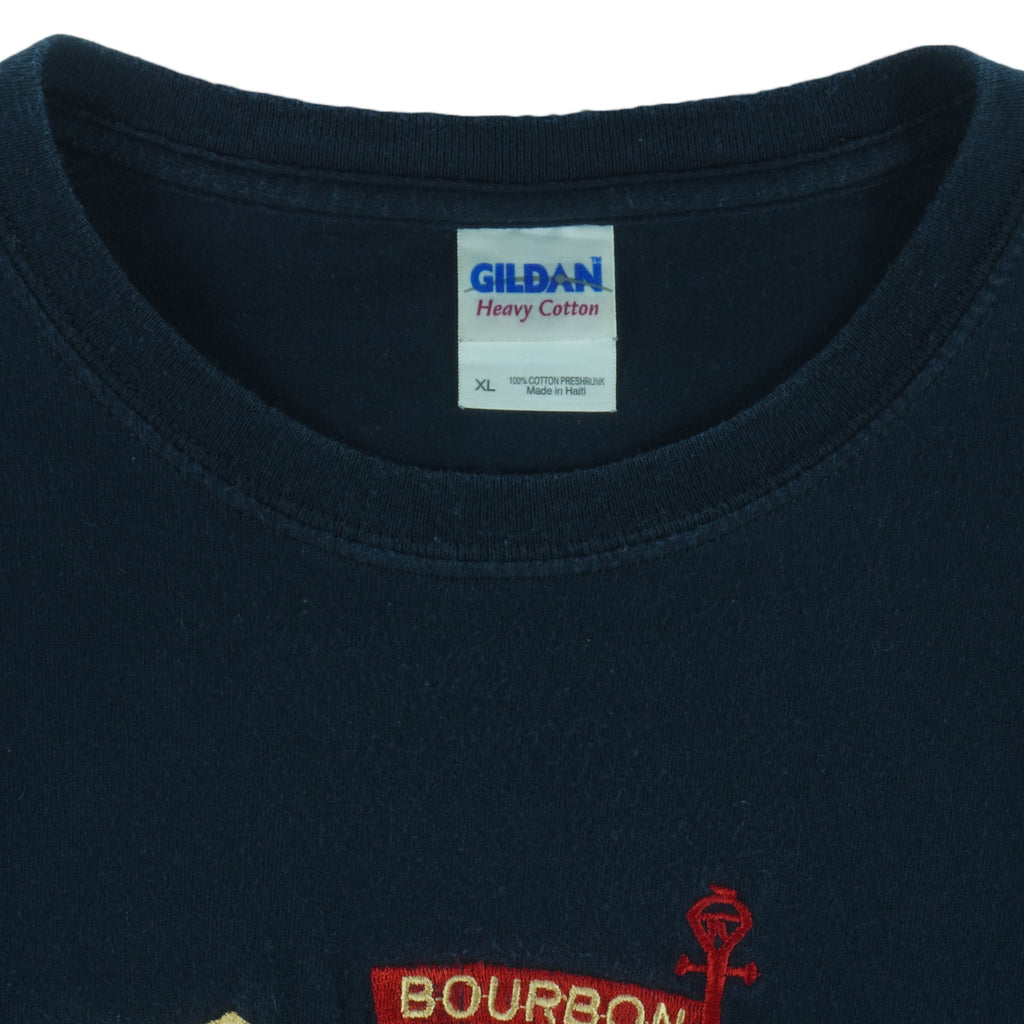 Vintage (Gildan) - New Orleans Bourbon Street Embroidered T-Shirt 2000ss X-Large