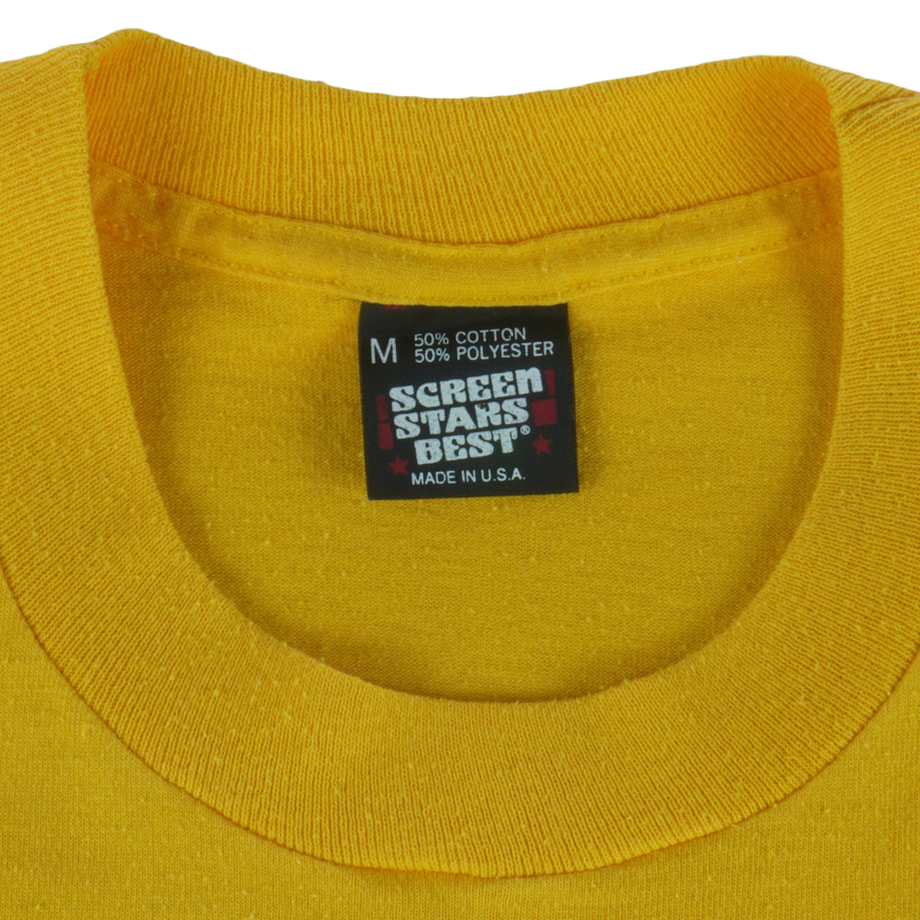 NCAA - West Virginia Mountaineers Hard Rockin T-Shirt 1980s Medium