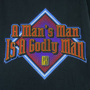 Vintage (Tultex) - A Man's Man Is A God Man PK T-Shirt 1990s Large