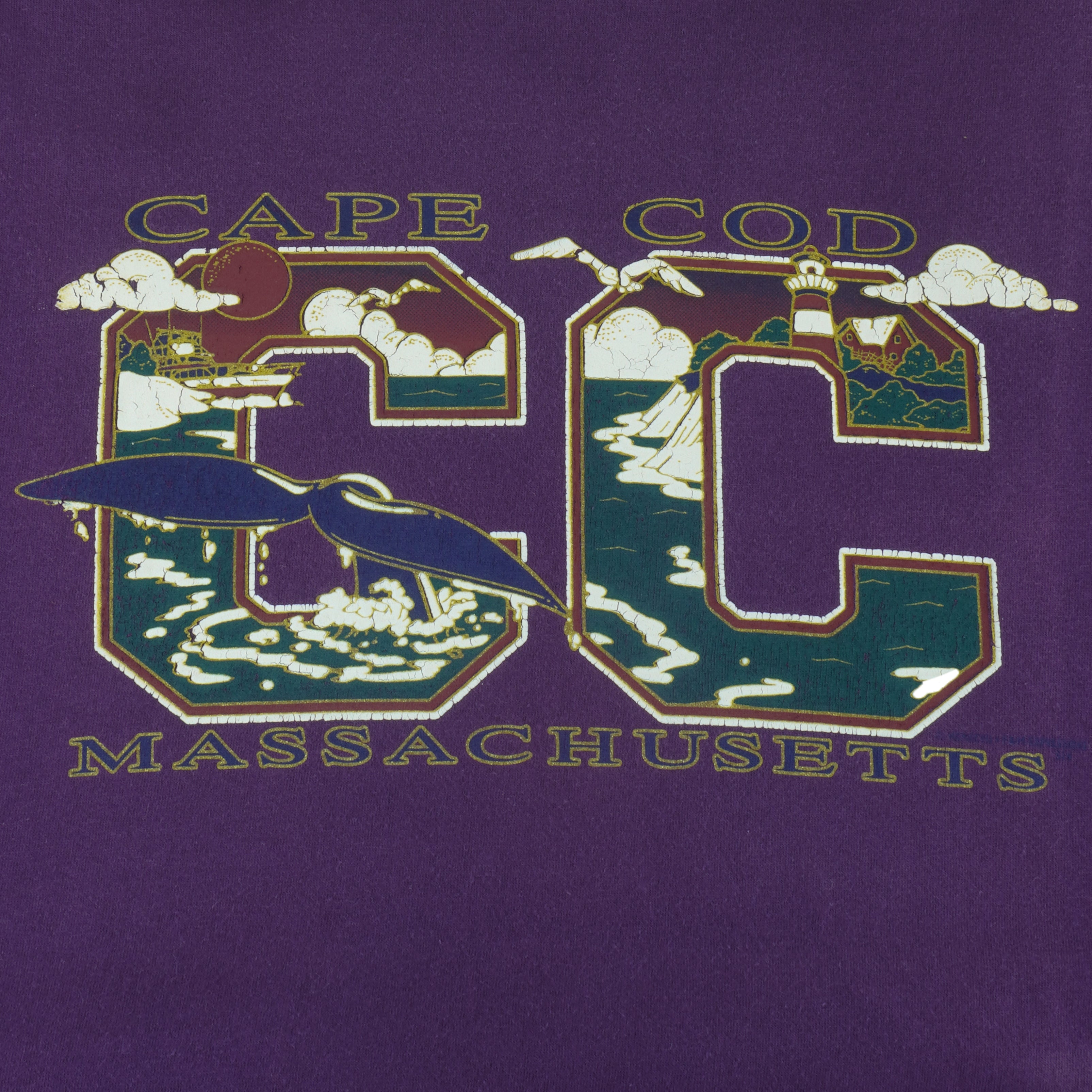 Vintage (Salem) - Cape Cod Massachusetts T-Shirt 1990s Large