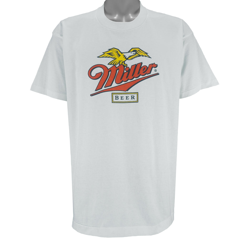 Vintage (Best) - Miller Beer Single Stitch T-Shirt 1990s X-Large vintage retro