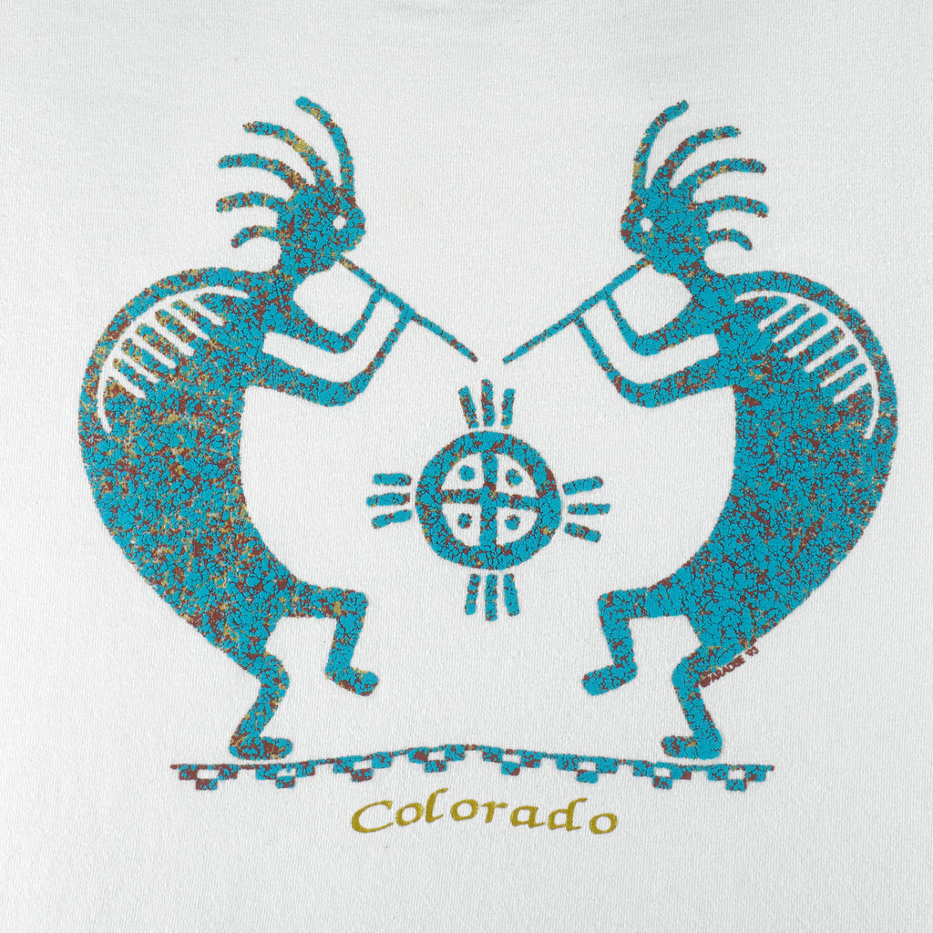 Vintage - Colorado Native American Art Single Stitch T-Shirt 1993 X-Large