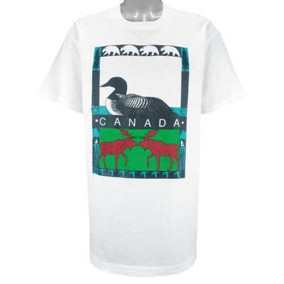 Vintage (Eva Bartel) - Canada Animals Single Stitch T-Shirt 1990s X-Large
