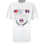 Vintage - Thailand, Myanmar & Laos Golden Triangle Asia T-Shirt 1990s Large vintage retro