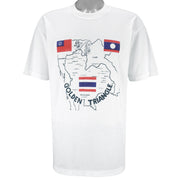 Vintage - Thailand, Myanmar & Laos Golden Triangle Asia T-Shirt 1990s Large vintage retro