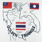 Vintage - Thailand, Myanmar & Laos Golden Triangle Asia T-Shirt 1990s Large vintage retro
